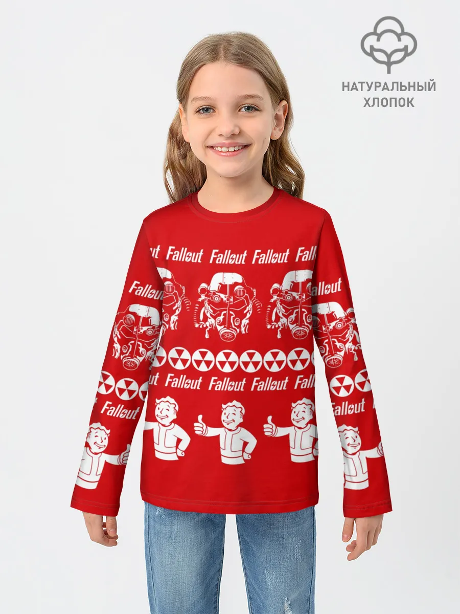 Детский лонгслив / Fallout свитер
