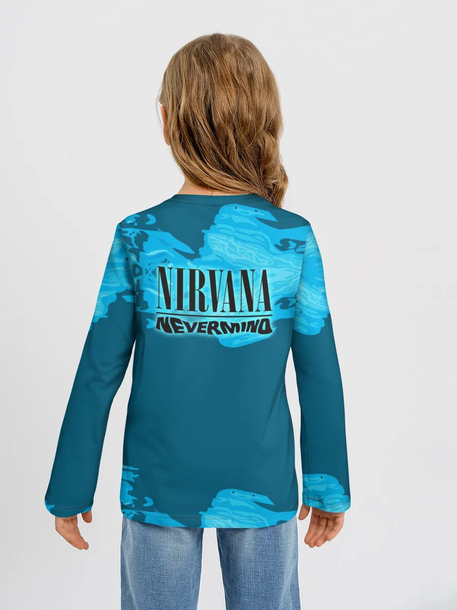 Детский лонгслив / Nirvana & Simpson