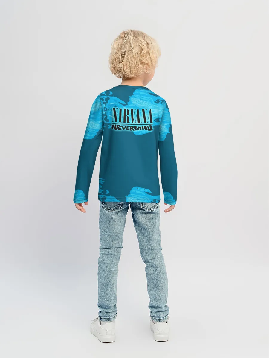 Детский лонгслив / Nirvana & Simpson