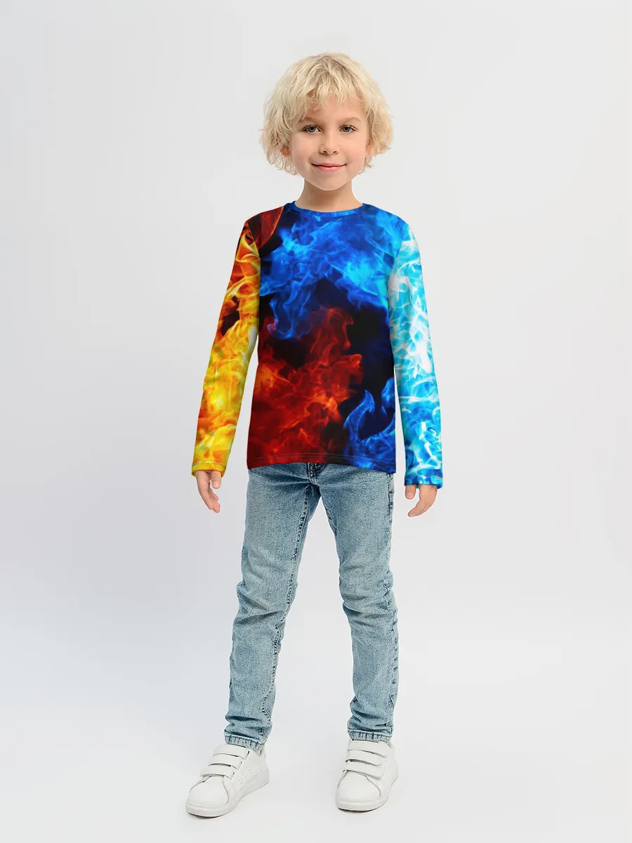 Детский лонгслив / Битва огней