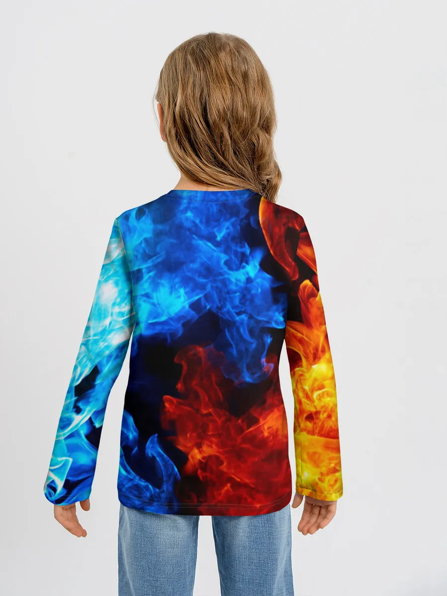Детский лонгслив / Битва огней
