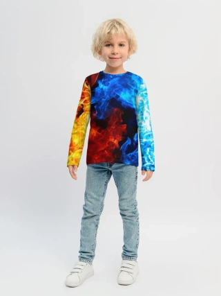 Детский лонгслив / Битва огней