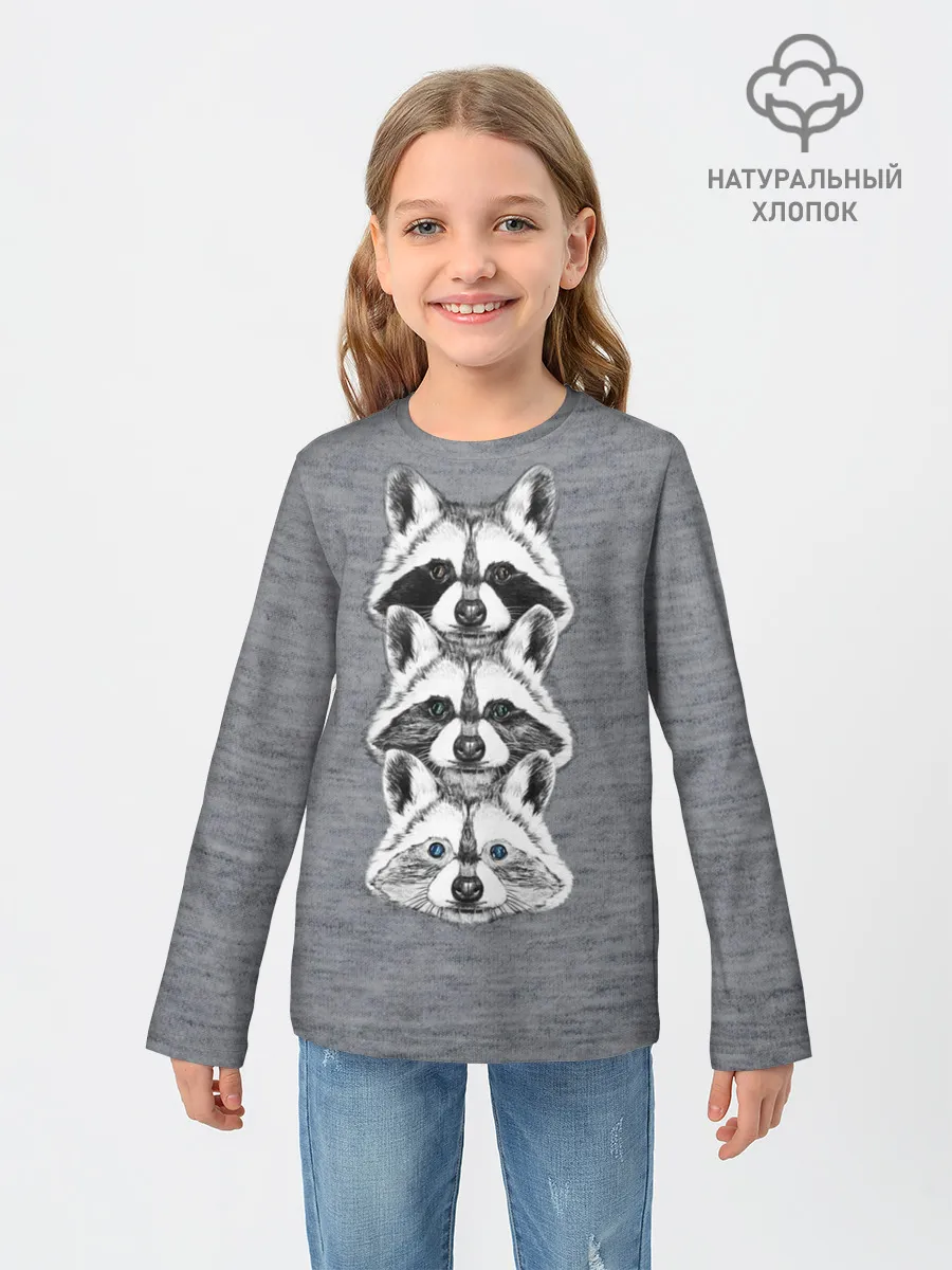 Детский лонгслив / Еноты