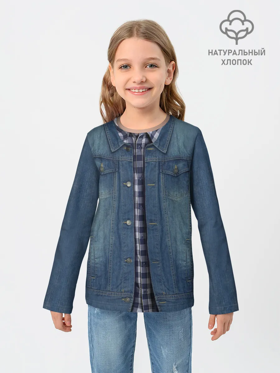 Детский лонгслив / Джинсовка