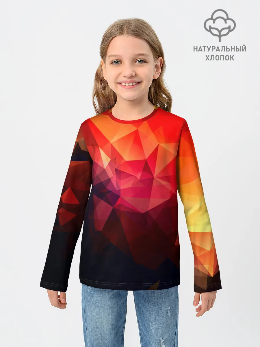 Детский лонгслив / Абстракция