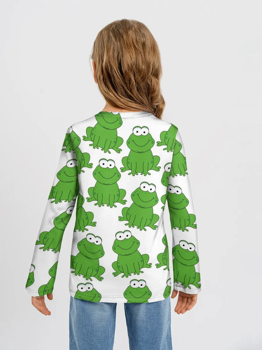 Детский лонгслив / Лягушки