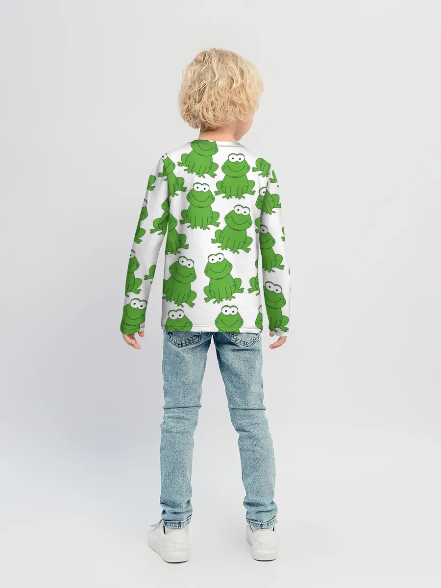 Детский лонгслив / Лягушки