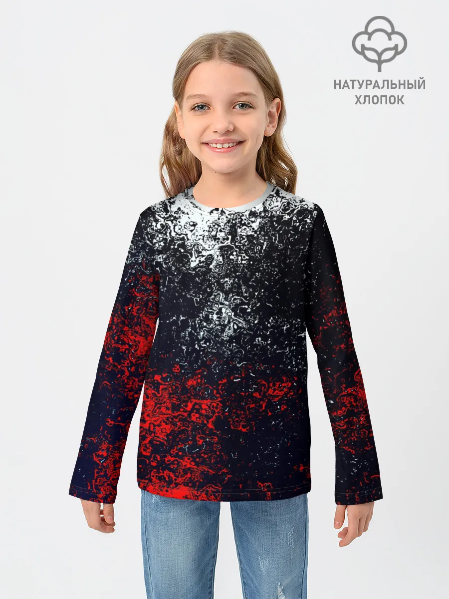 Детский лонгслив / Брызги красок