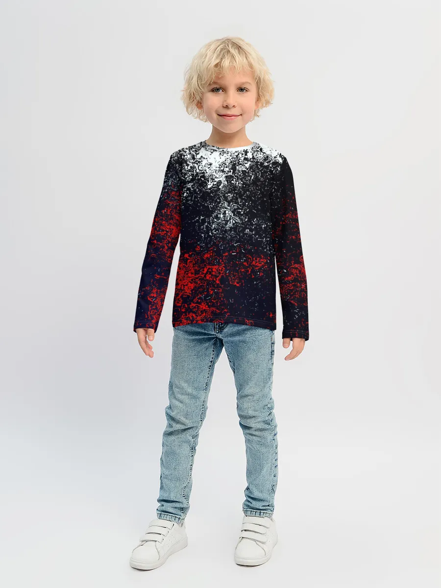 Детский лонгслив / Брызги красок