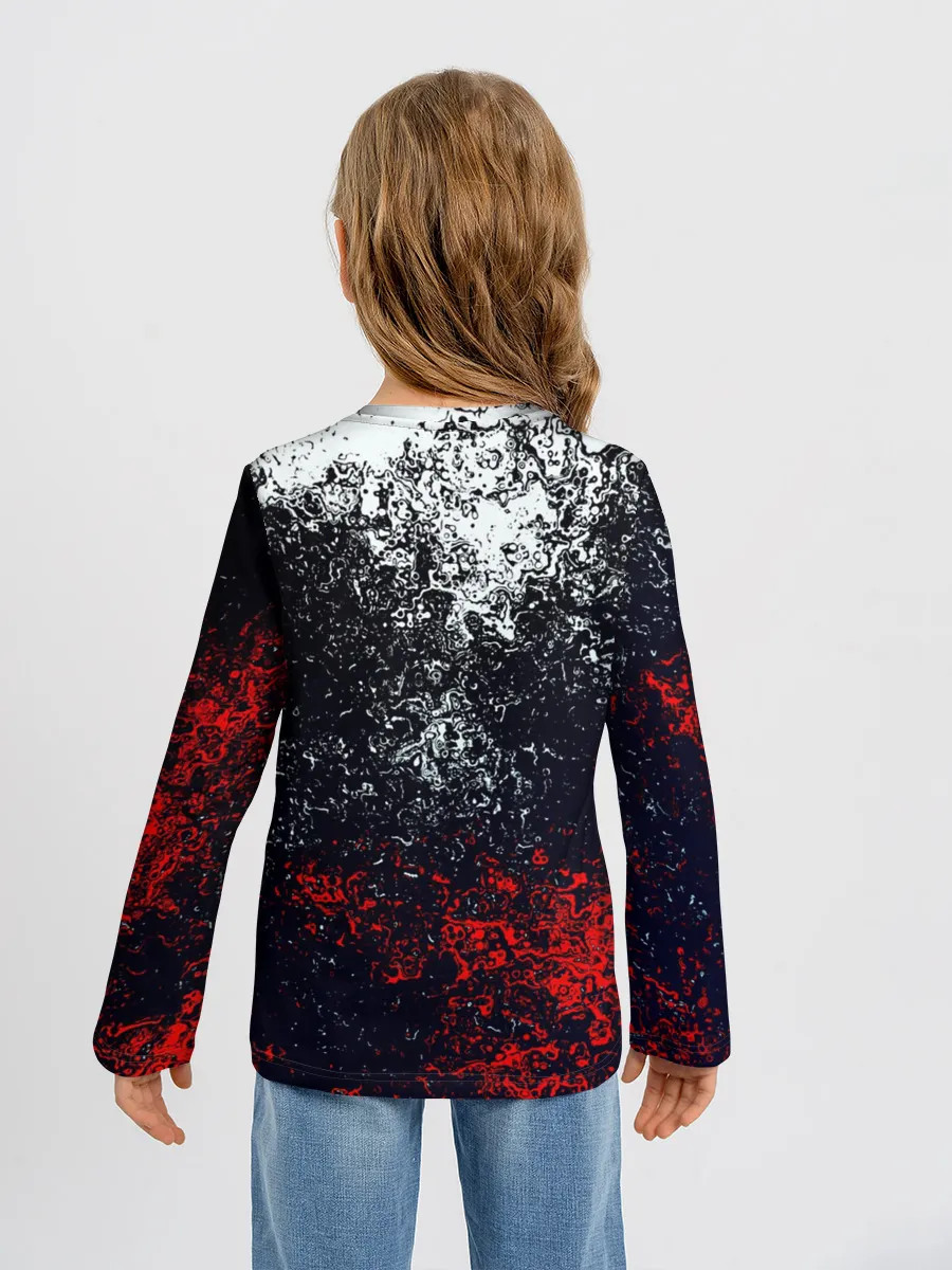 Детский лонгслив / Брызги красок