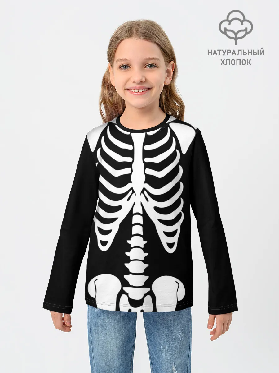 Детский лонгслив / Скелет