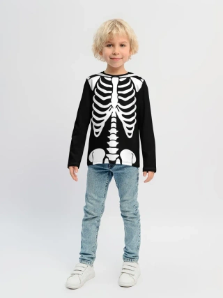 Детский лонгслив / Скелет