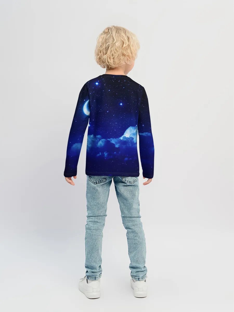 Детский лонгслив / Звёздное небо