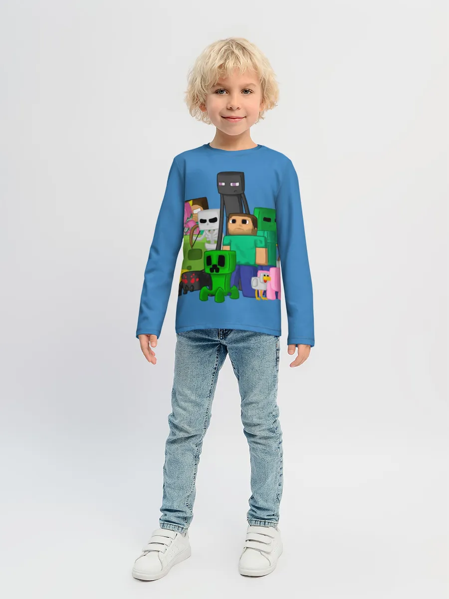 Детский лонгслив / Майнкрафт