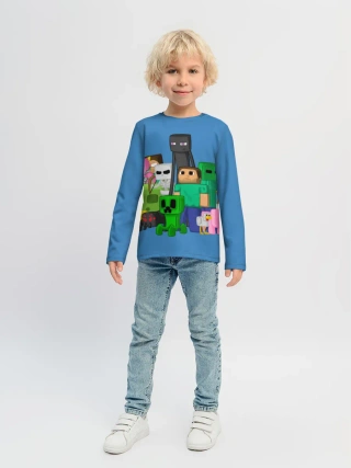 Детский лонгслив / Майнкрафт
