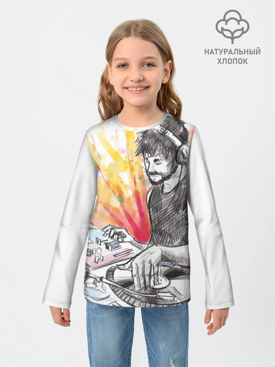 Детский лонгслив / DJ