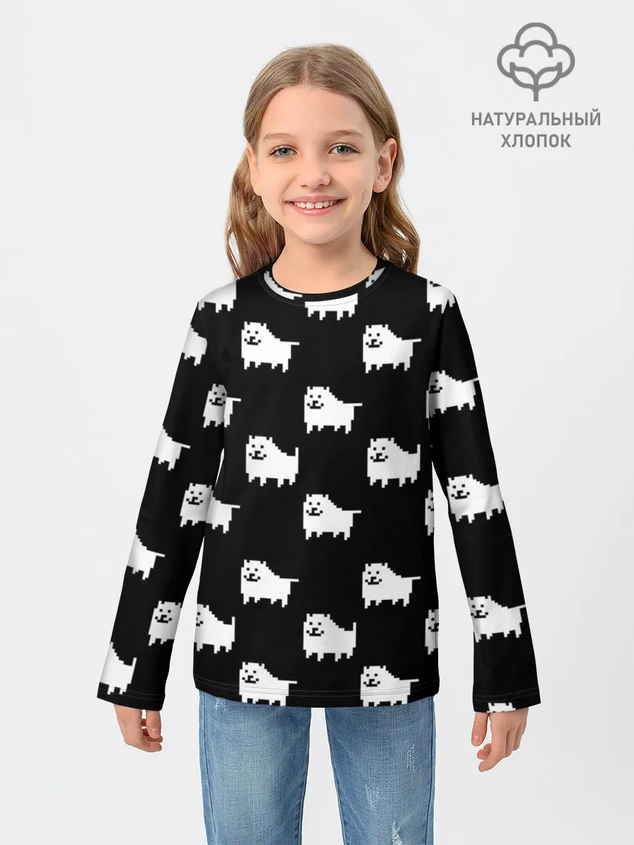 Детский лонгслив / Undertale Annoying dog