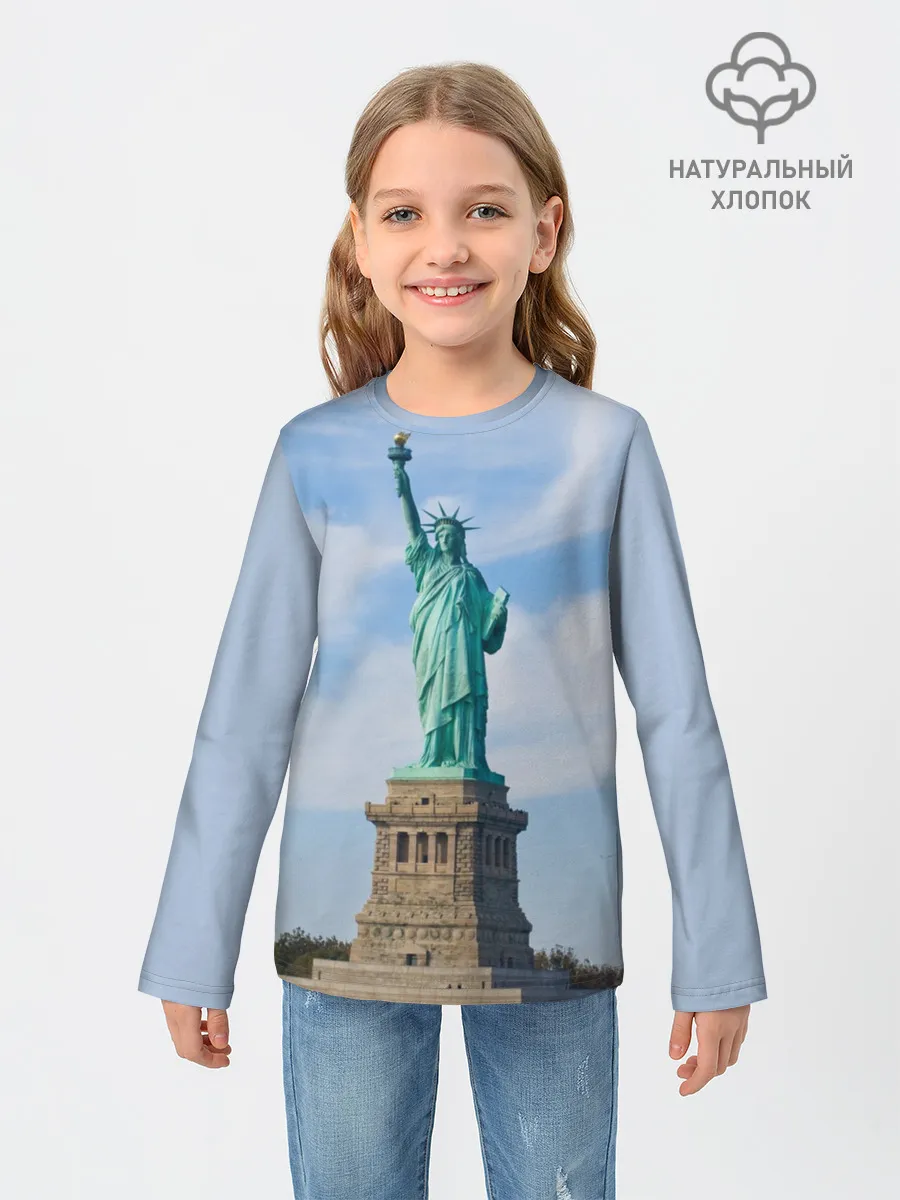 Детский лонгслив / Статуя свободы