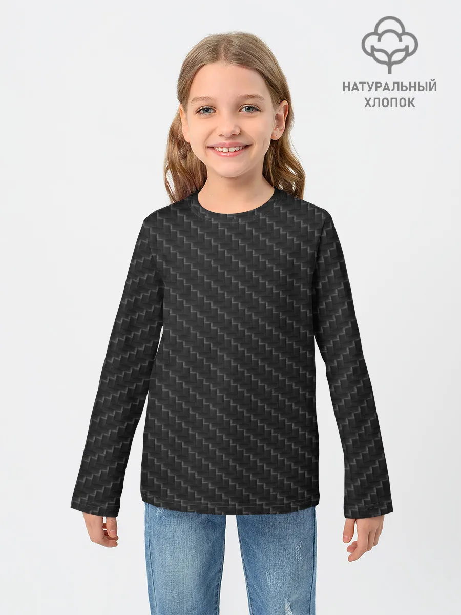 Детский лонгслив / Карбон