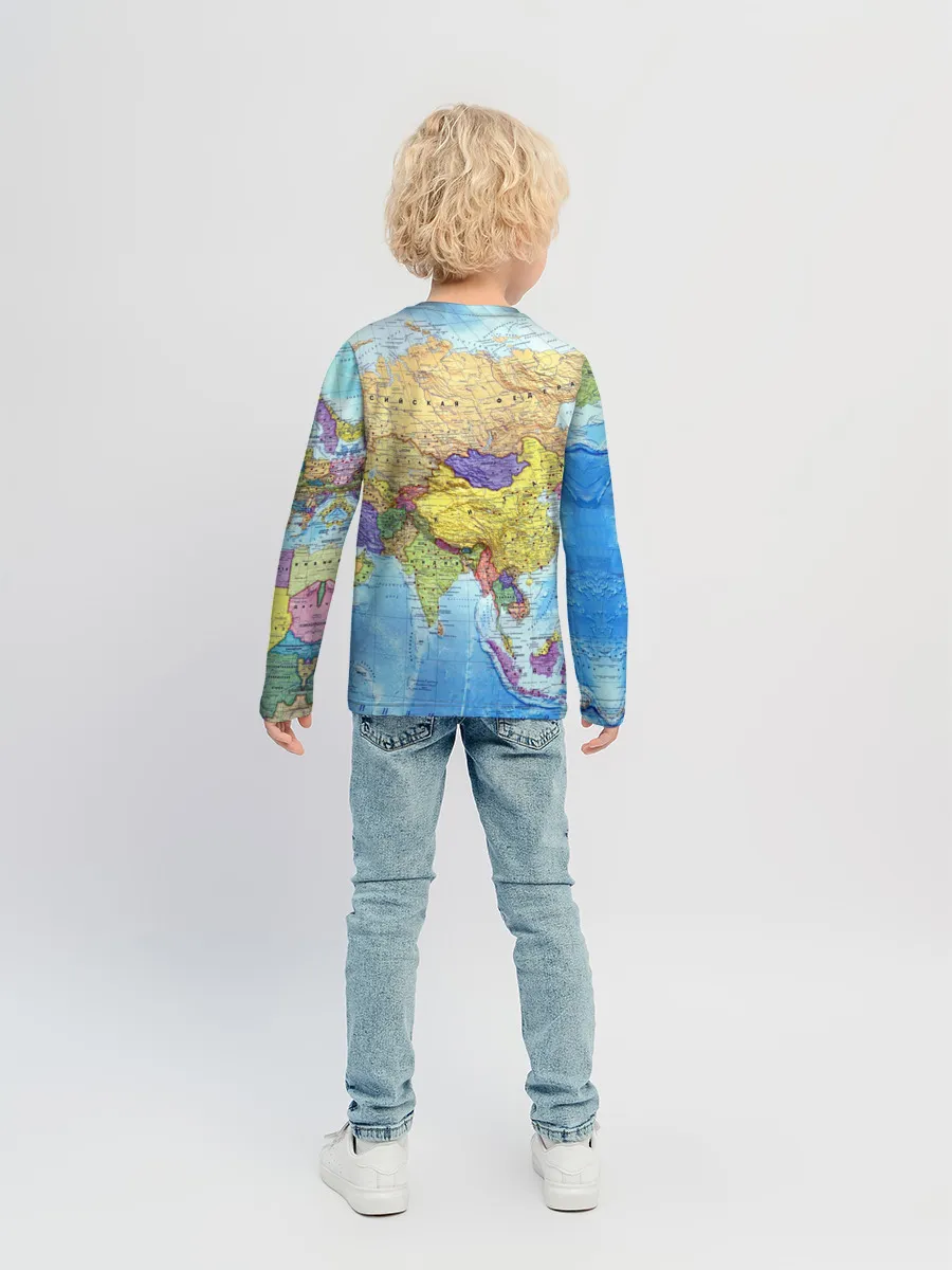 Детский лонгслив / Карта 10
