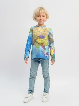 Детский лонгслив / Карта 10