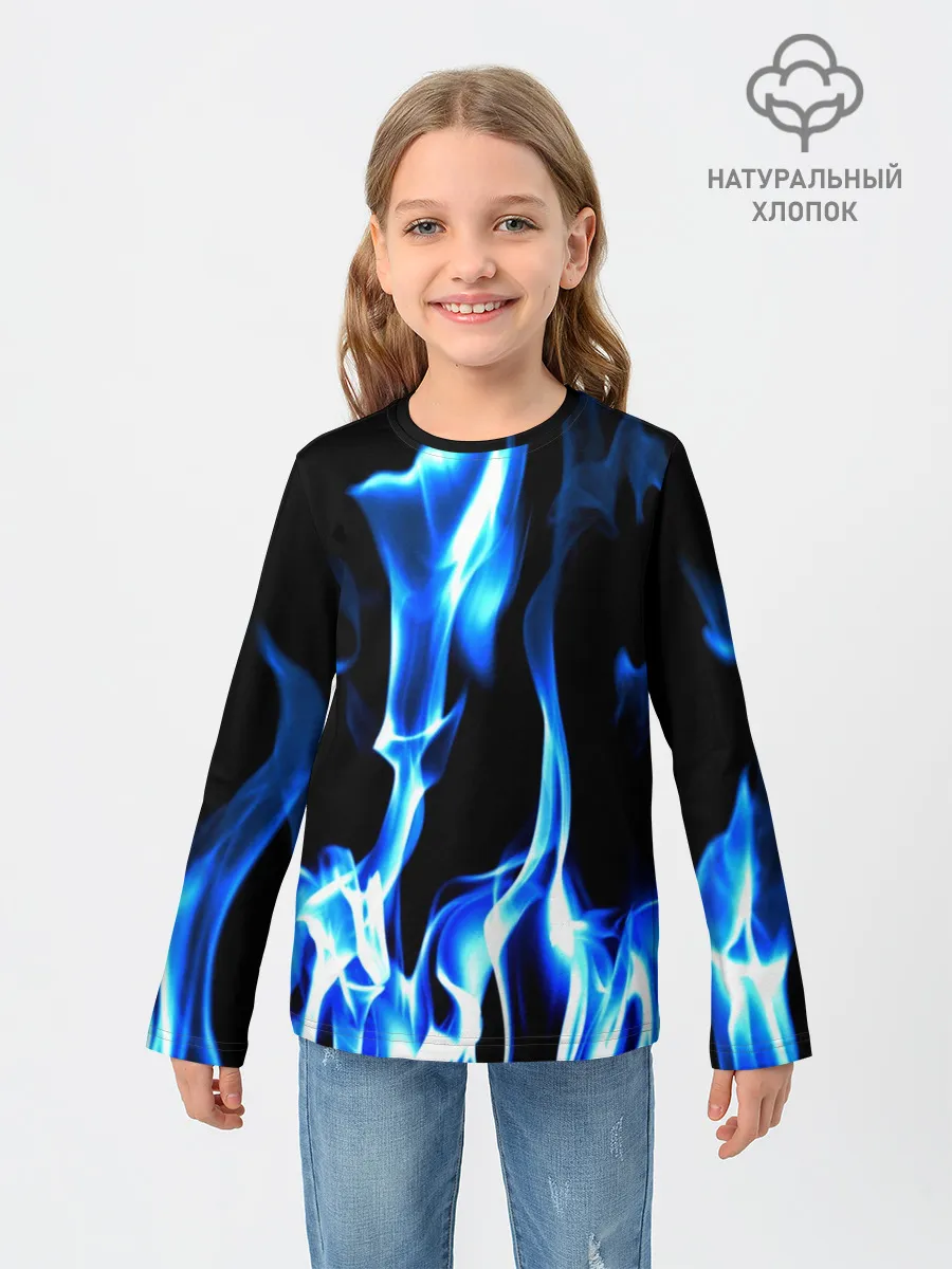 Детский лонгслив / Огонь