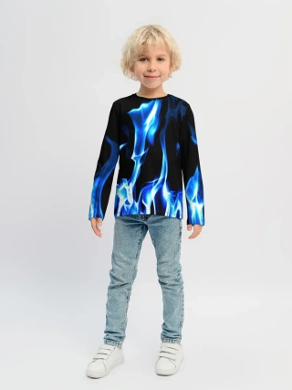 Детский лонгслив / Огонь