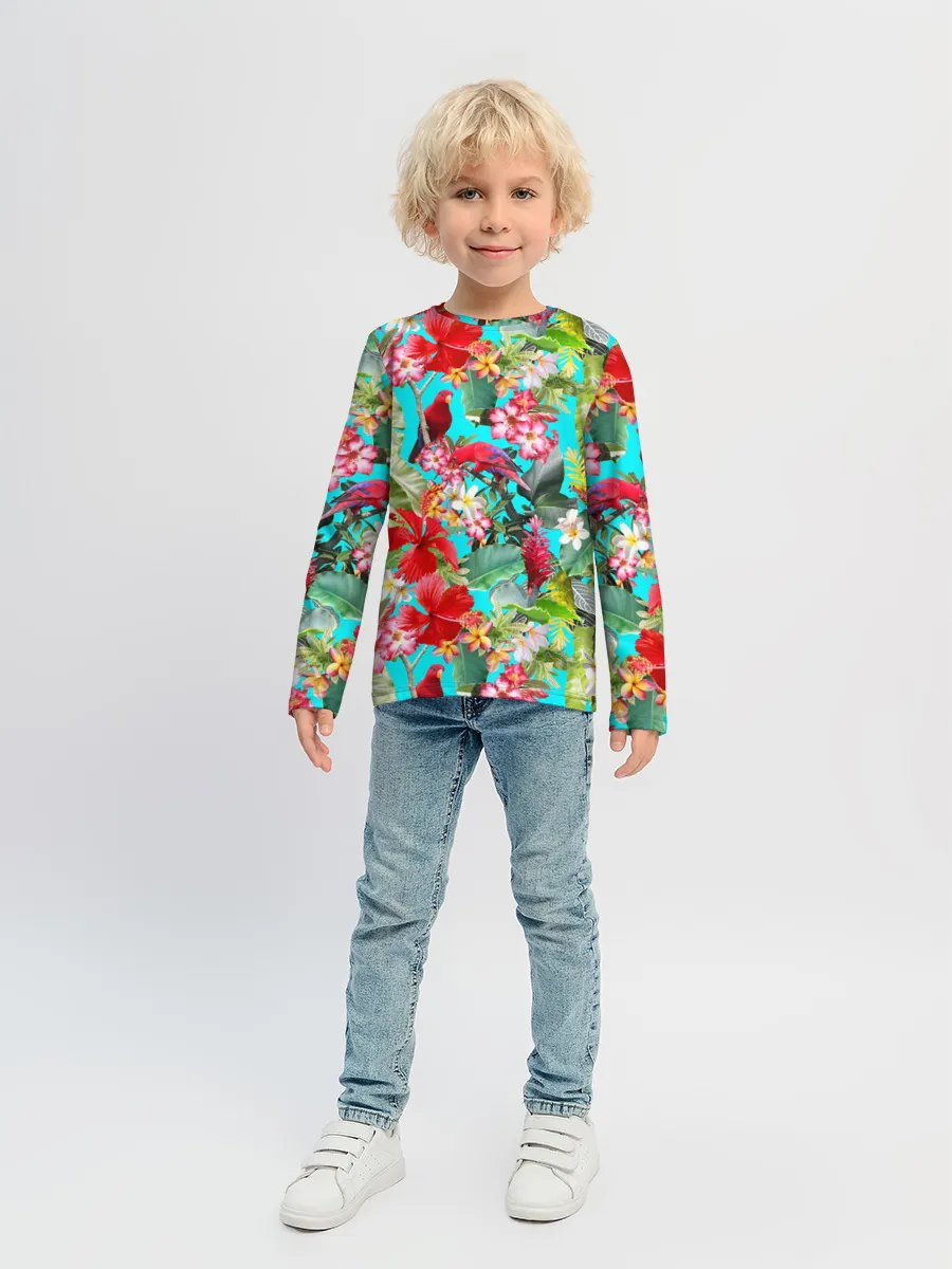 Детский лонгслив / Тропический мир