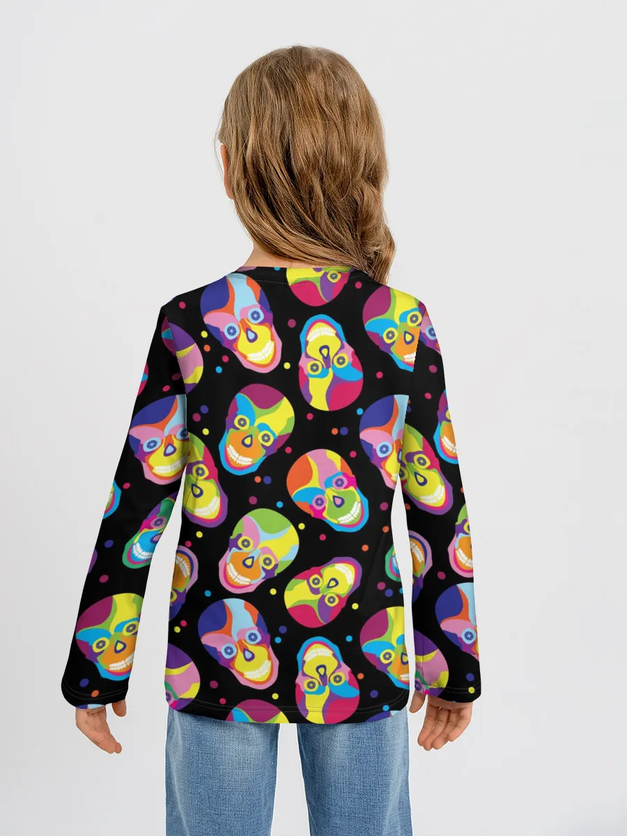 Детский лонгслив / Мексиканские черепа