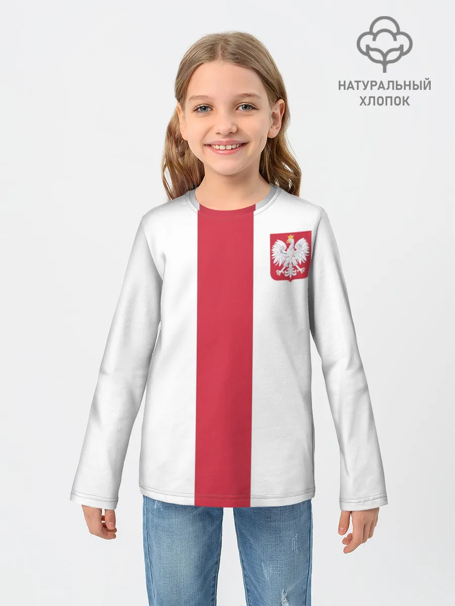 Детский лонгслив / Сборная Польша