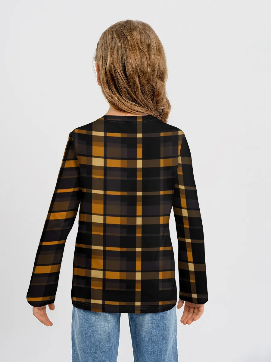 Детский лонгслив / В клетку