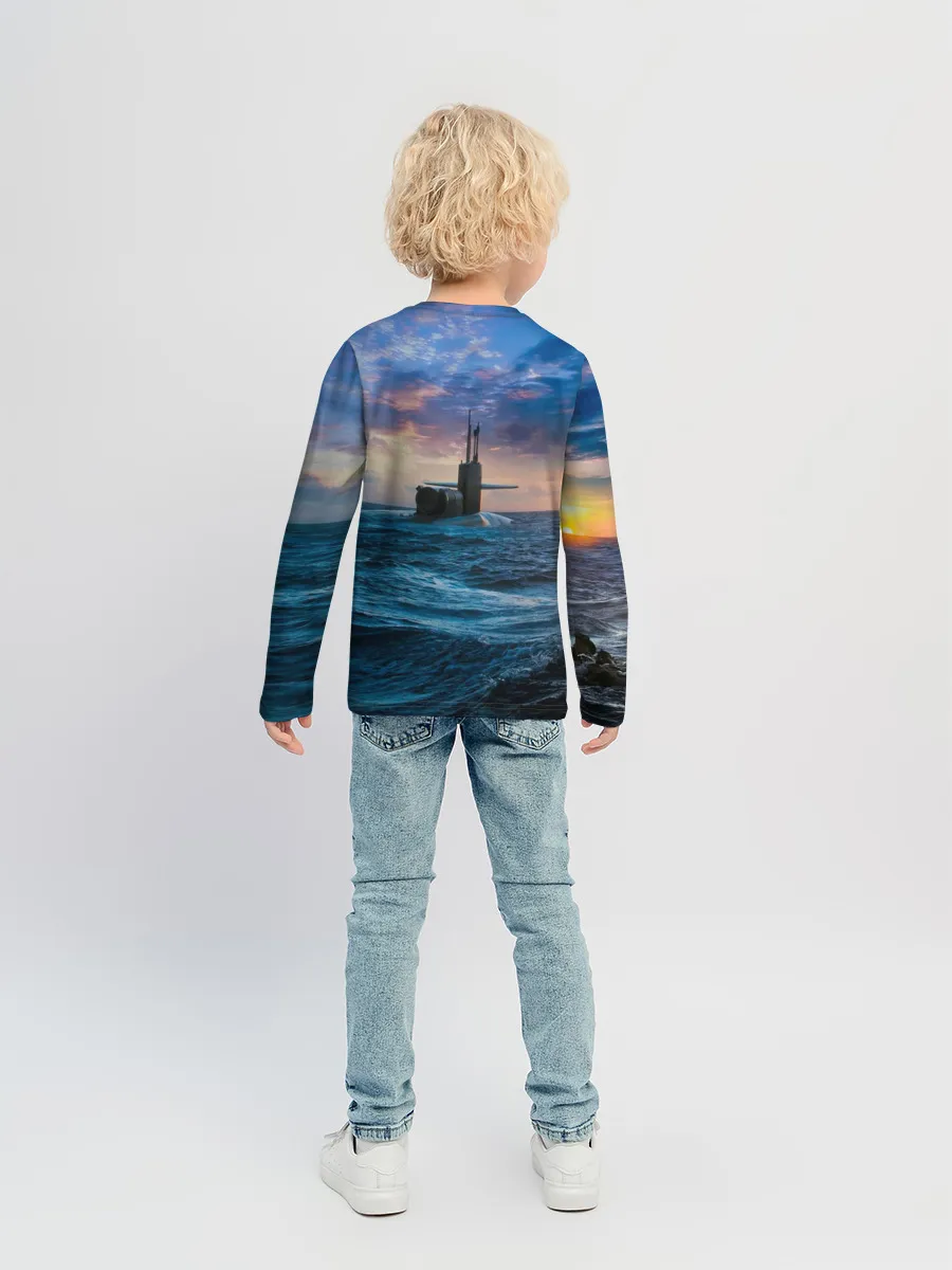 Детский лонгслив / Подводная лодка