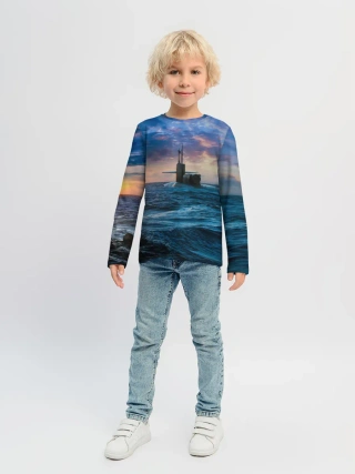 Детский лонгслив / Подводная лодка