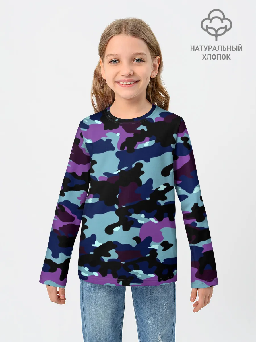 Детский лонгслив / Камуфляж