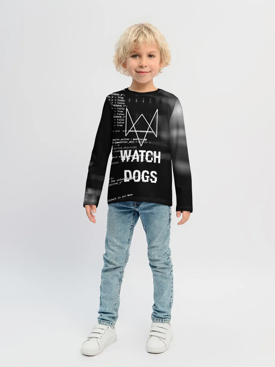 Детский лонгслив / Wath dogs 2 Хакер