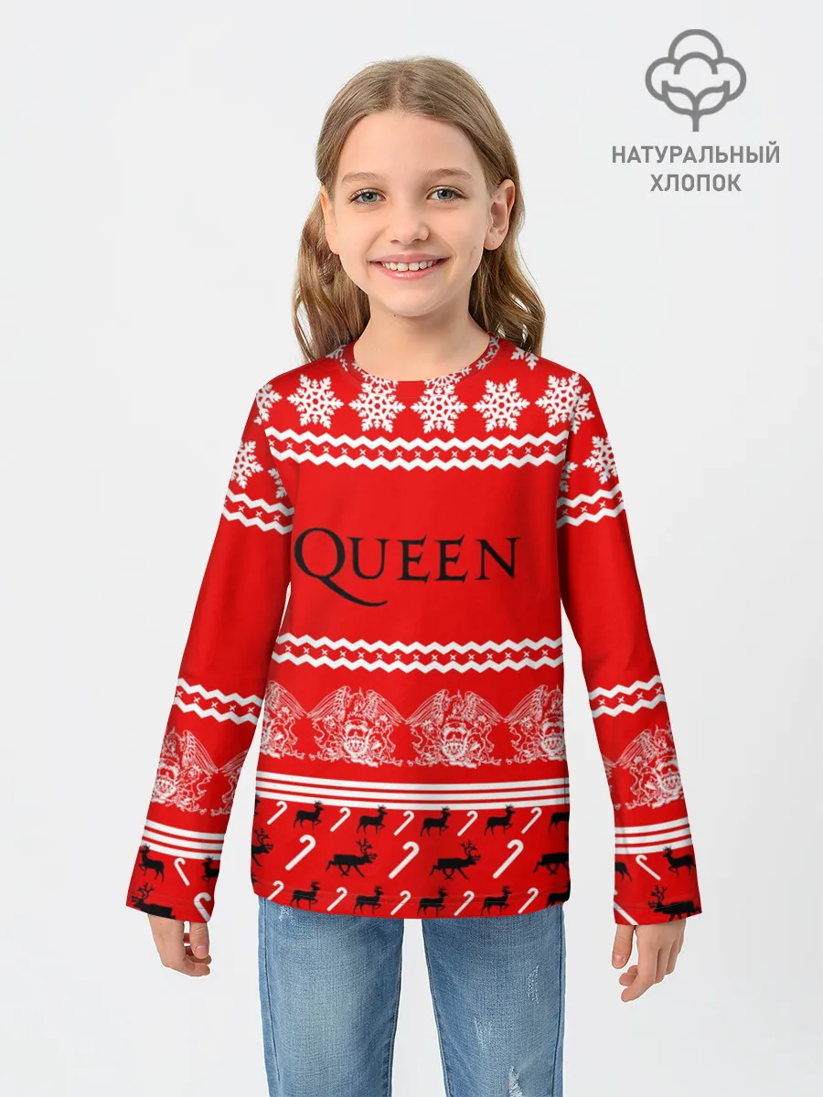 Детский лонгслив / Праздничный Queen