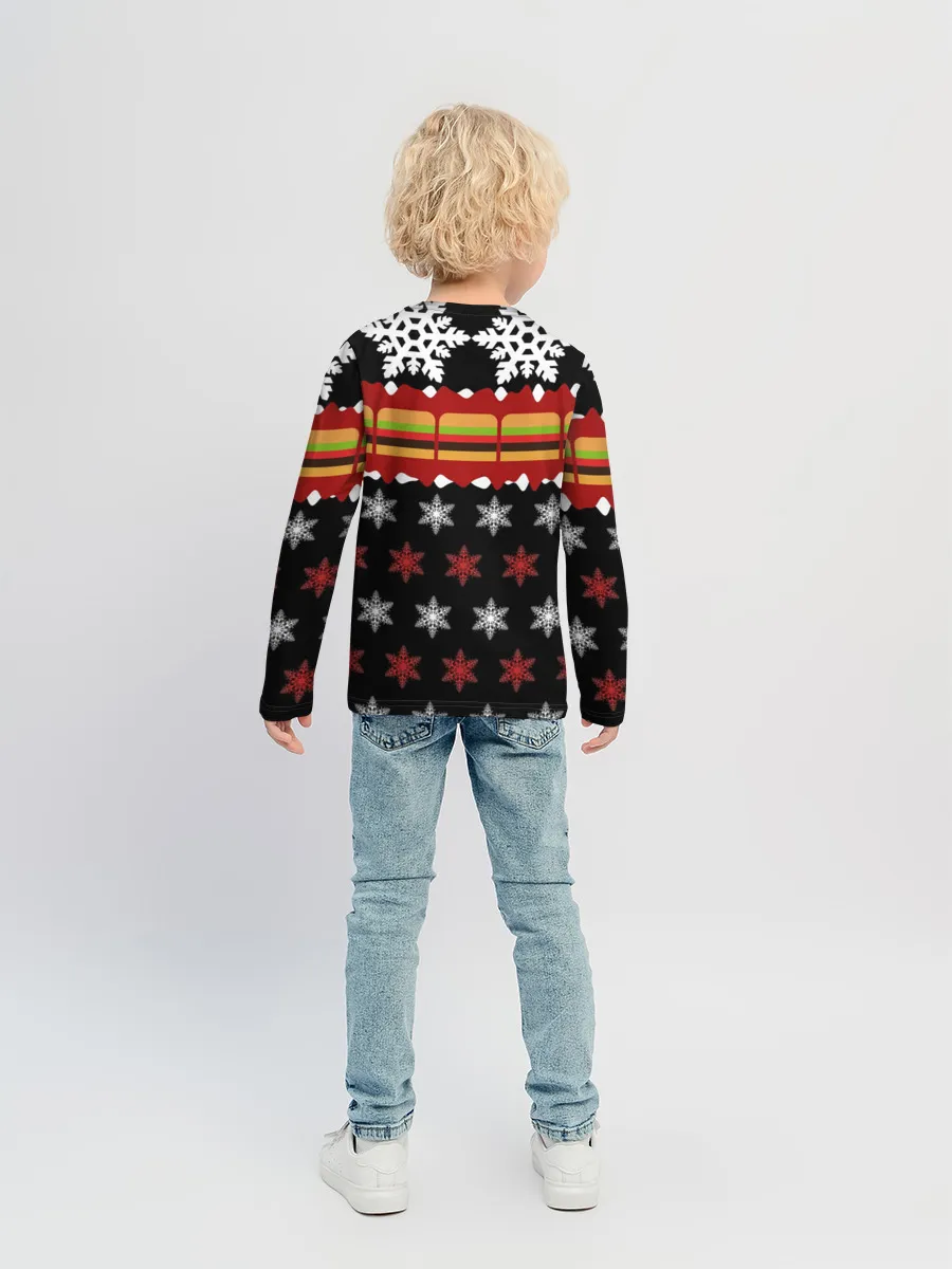 Детский лонгслив / Праздничный Face