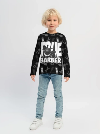 Детский лонгслив / НАСТОЯЩИЙ БАРБЕР TRUE BARBER