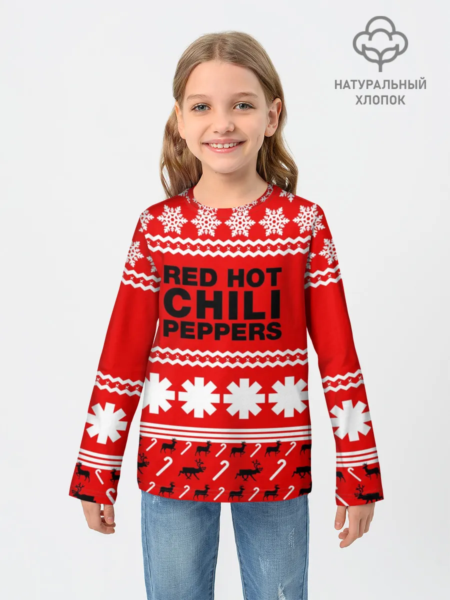 Детский лонгслив / Праздничный RHCP