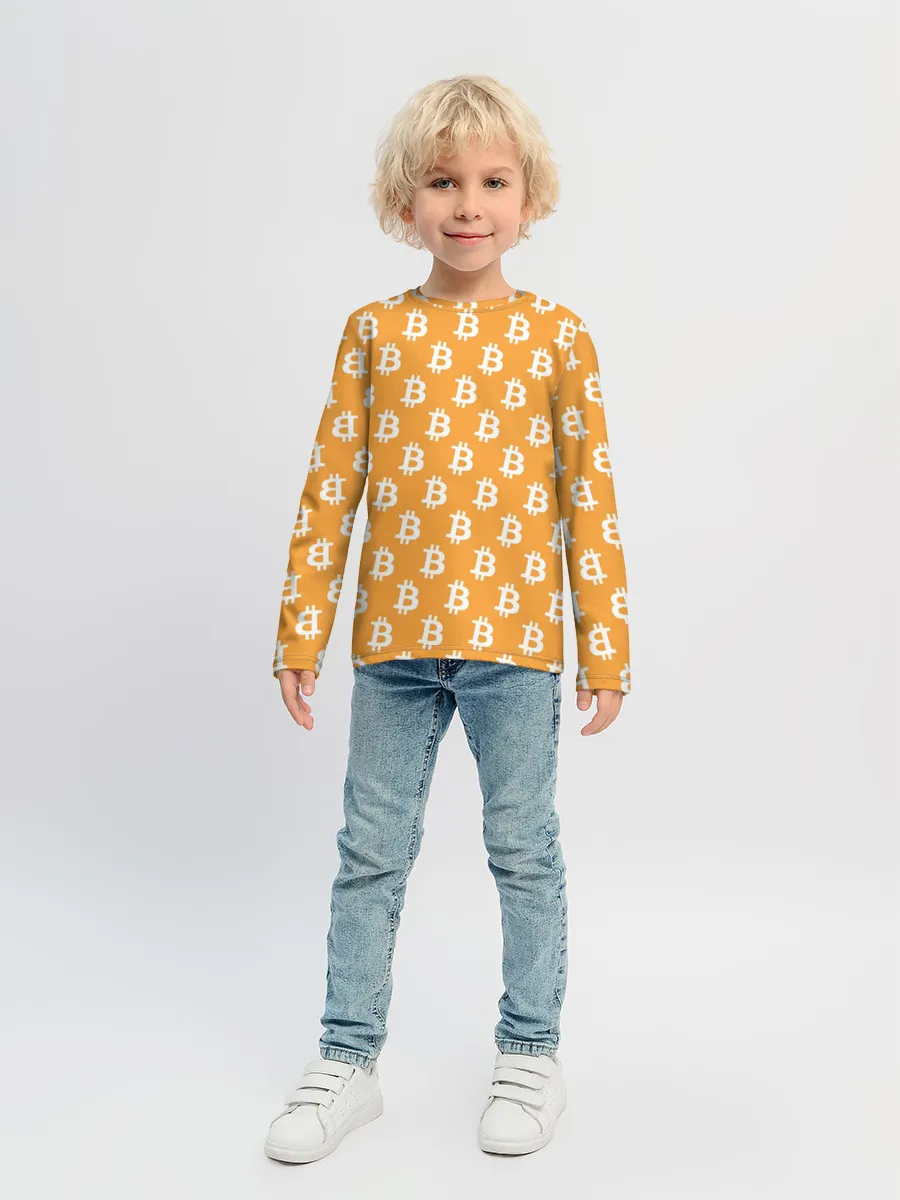 Детский лонгслив / Bitcoin