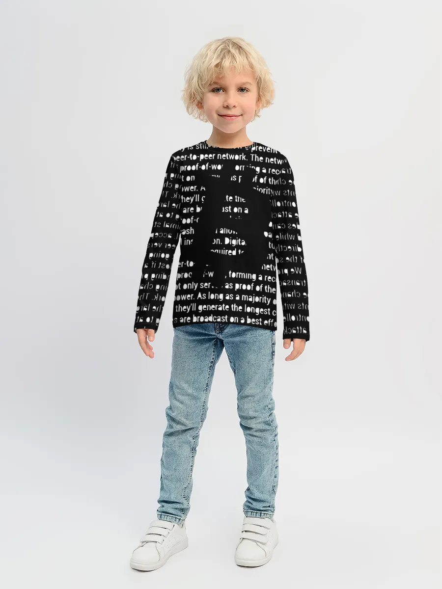 Детский лонгслив / BITCOIN