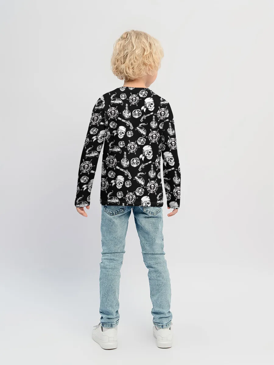 Детский лонгслив / Pirates Pattern