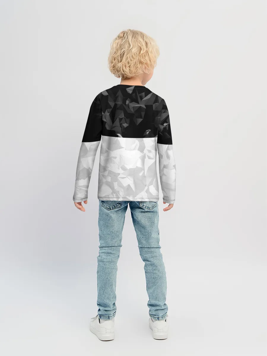 Детский лонгслив / RUSSIA BLACK X WHITE | РОССИЯ