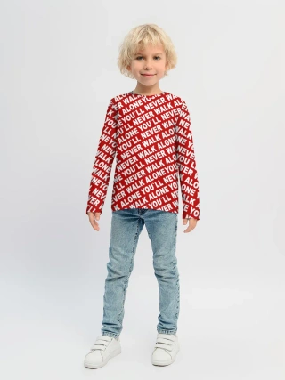 Детский лонгслив / YNWA красный