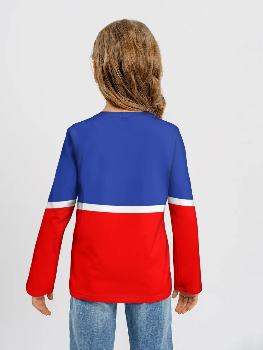 Детский лонгслив / Хоккеист Илья