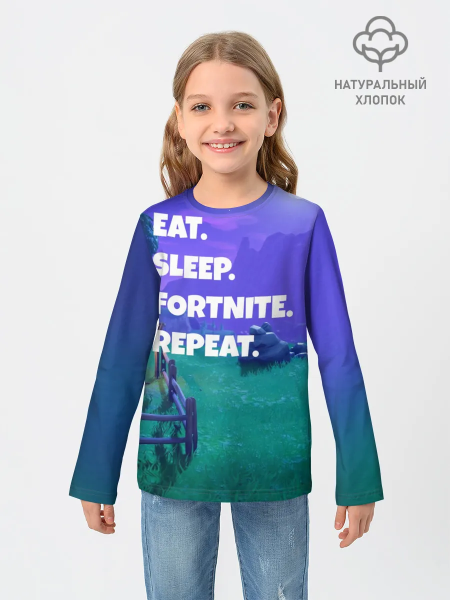 Детский лонгслив / Fortnite Repeat