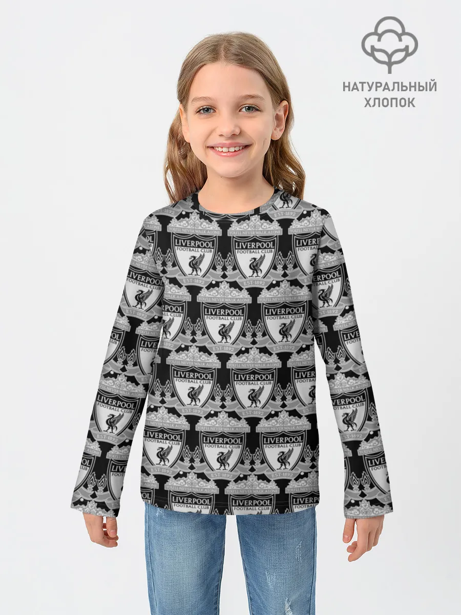 Детский лонгслив / Liverpool Black&White
