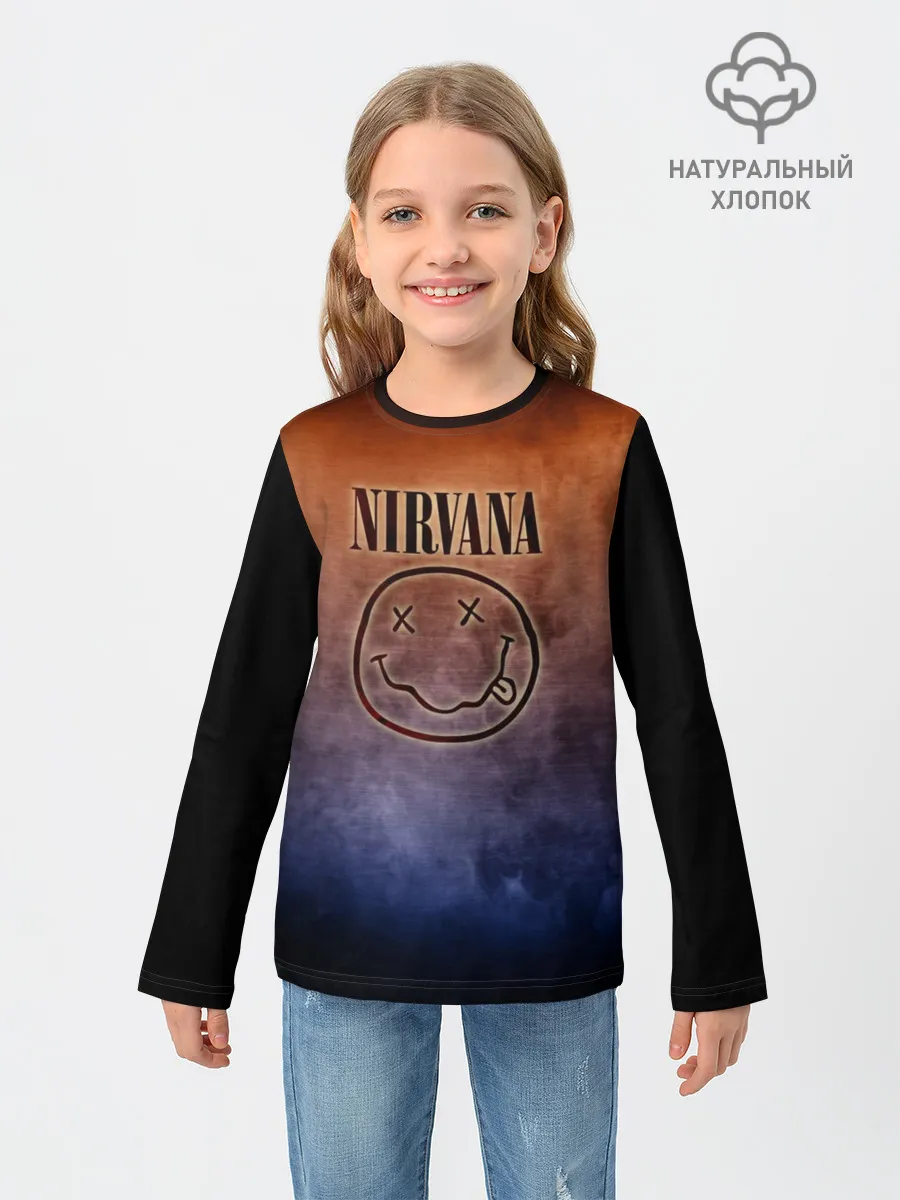 Детский лонгслив / Nirvana