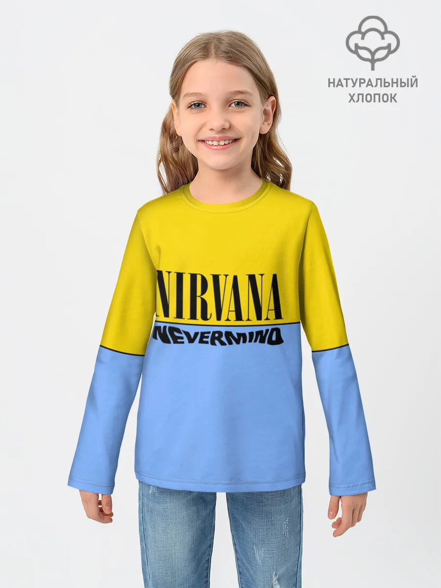 Детский лонгслив / Nirvana nevermino