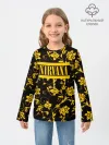 Детский лонгслив / Nirvana узоры